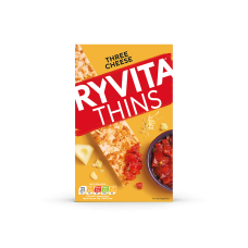 RYVITA - THREE CHEESE THINS - BÁNH GIÒN VỊ 3 LOẠI PHÔ MAI 